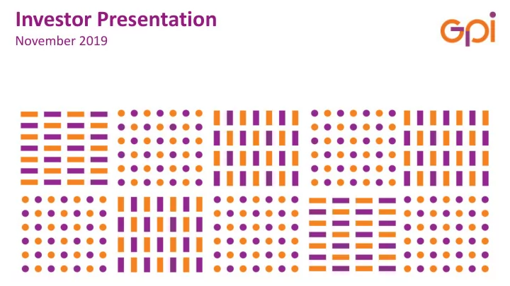 investor presentation