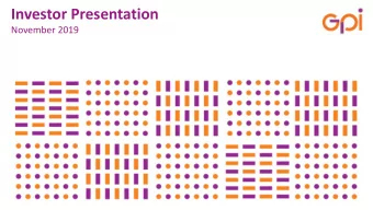 Investor Presentation  November 2019  corporate video  2  Healthcare Healthcare is taking on an