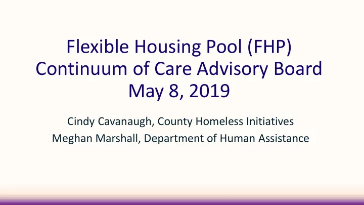 flexible housing pool fhp