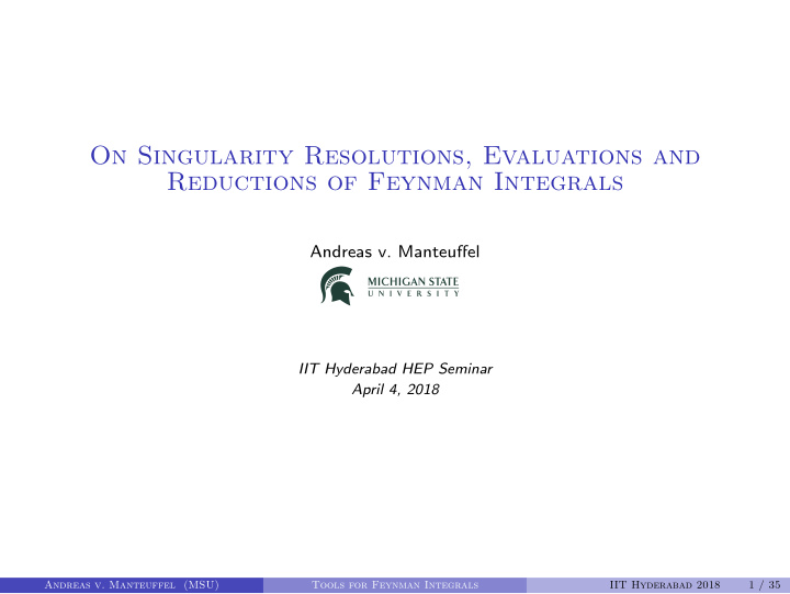 on singularity resolutions evaluations and reductions of