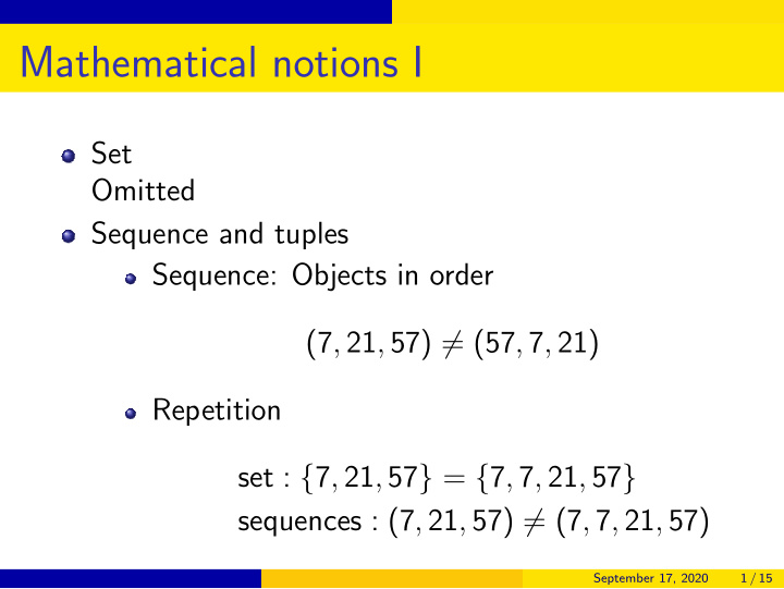 mathematical notions i