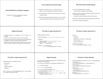 Some useful tasks involving language  More useful tasks involving language  Find all phone