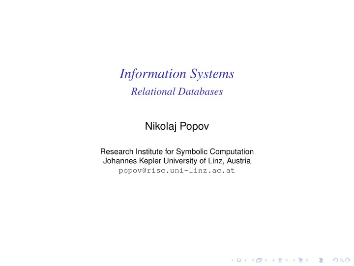 information systems