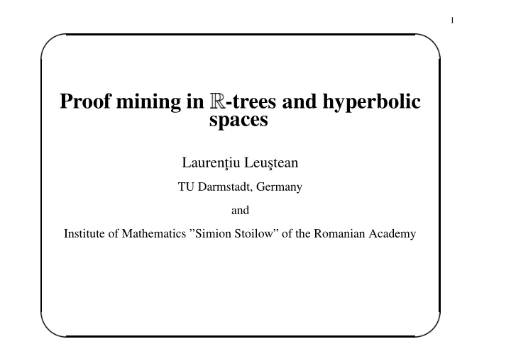 proof mining in trees and hyperbolic spaces