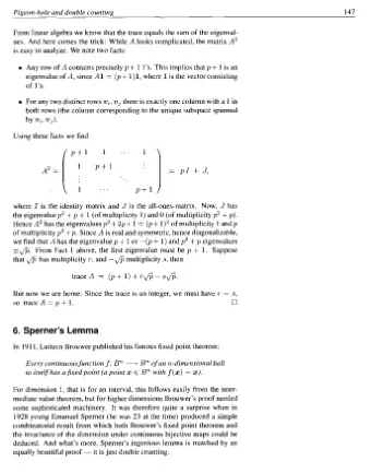 Bn -  Every continuous function f: Bn of an n-dimensional ball  to itse2fhas a$xed point (a point x