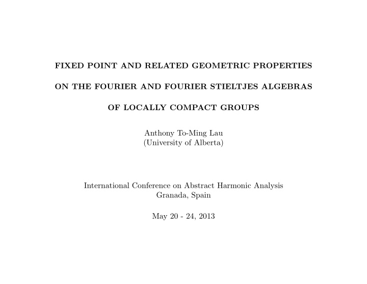 fixed point and related geometric properties on the