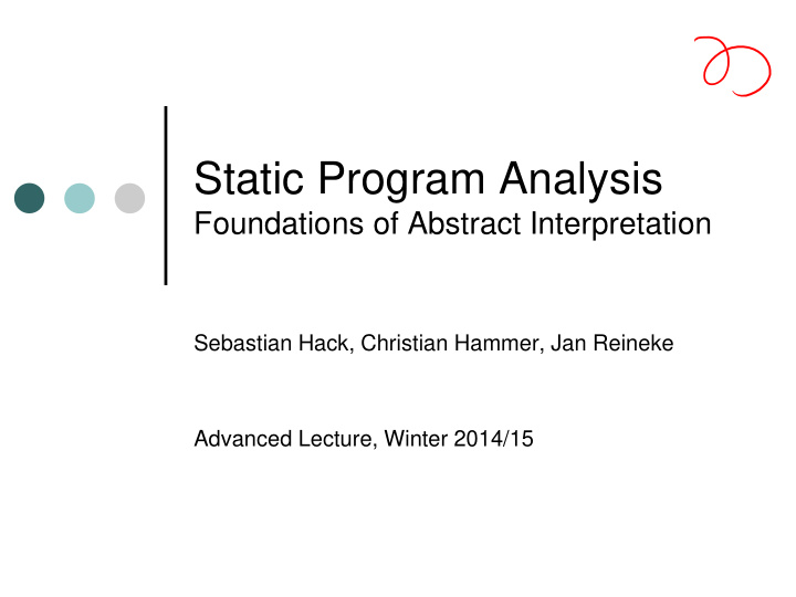 static program analysis