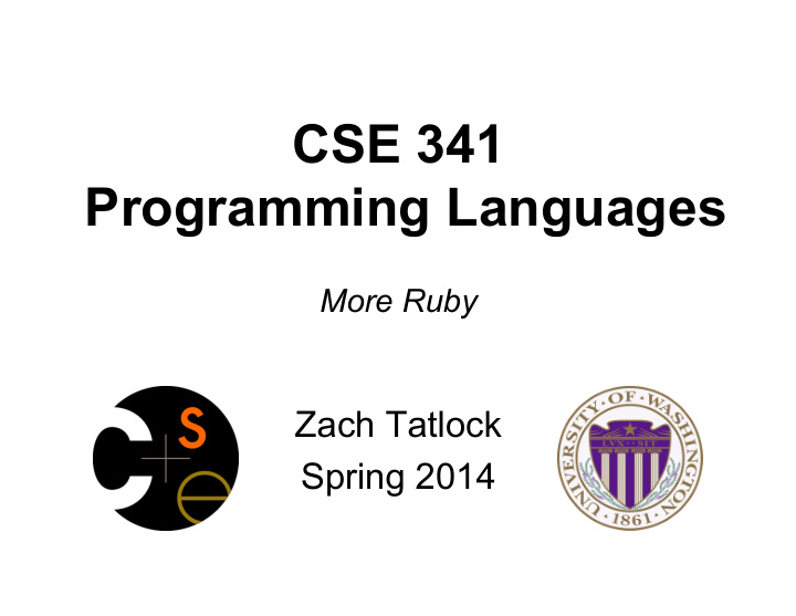 cse 341 programming languages