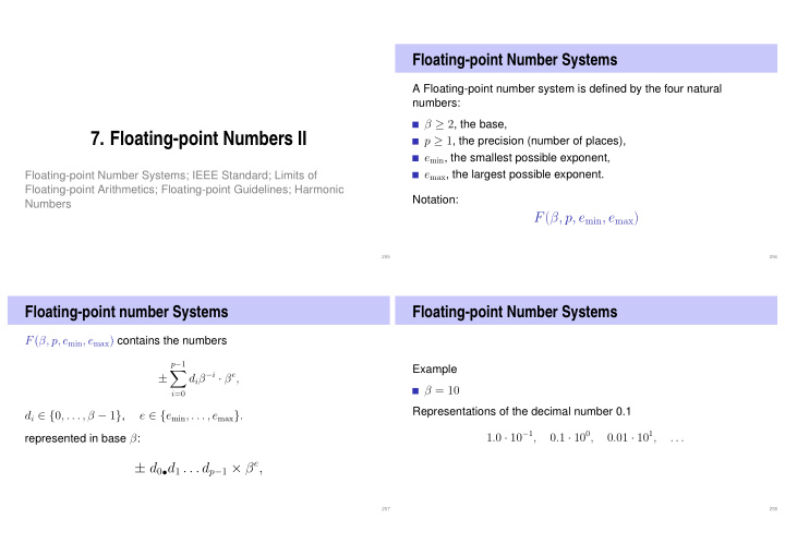 7 floating point numbers ii