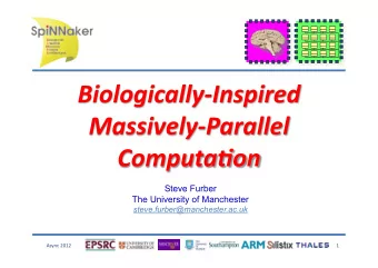 Steve Furber  The University of Manchester  steve.furber@manchester.ac.uk