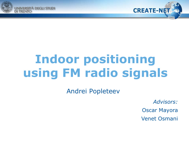 using fm radio signals