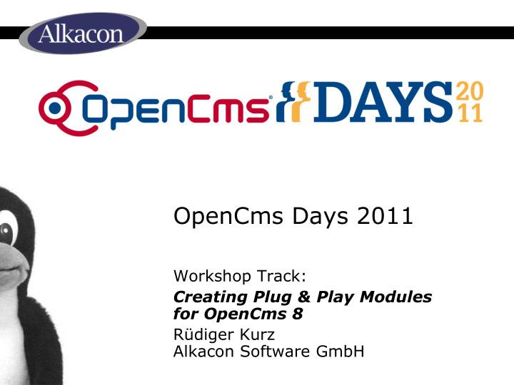 opencms days 2011