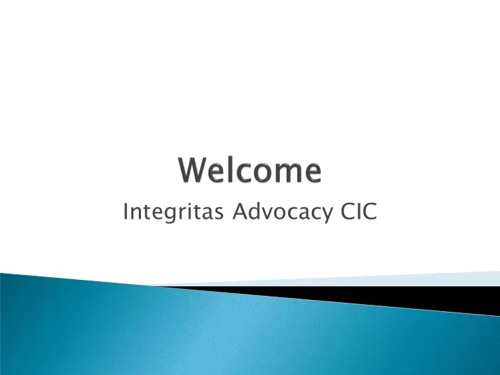 integritas advocacy cic