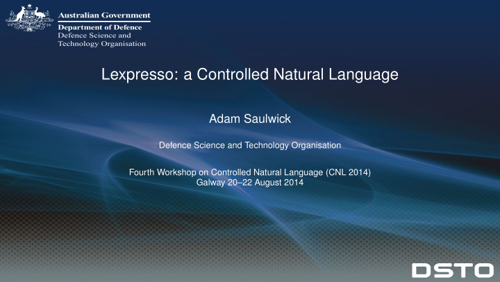 lexpresso a controlled natural language