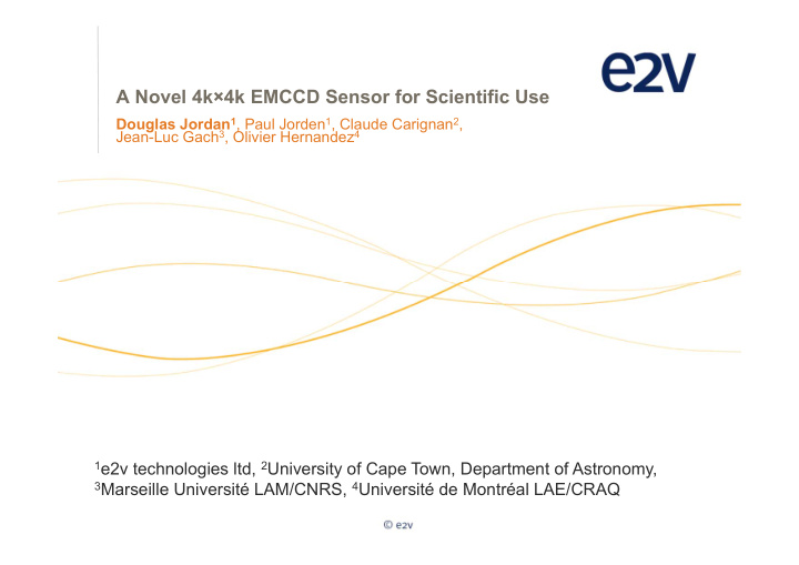 a novel 4k 4k emccd sensor for scientific use