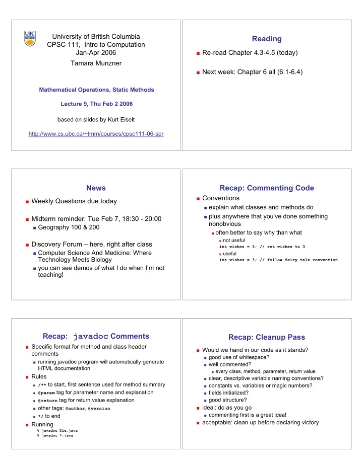 finishing point and pointtest