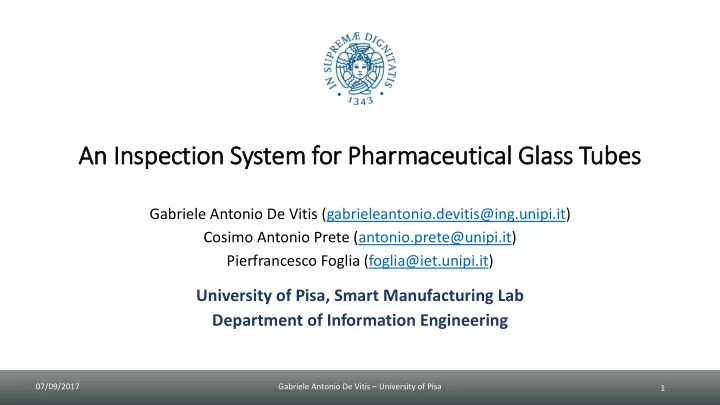 an in inspection system for pharmaceutical gla lass tubes