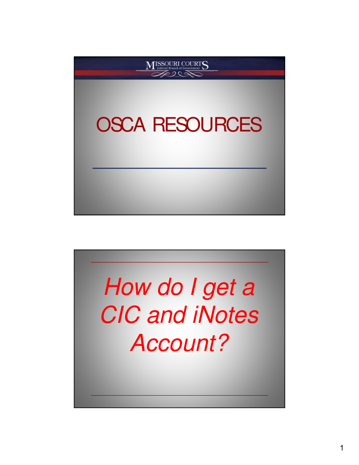 how do i get a cic and inotes account