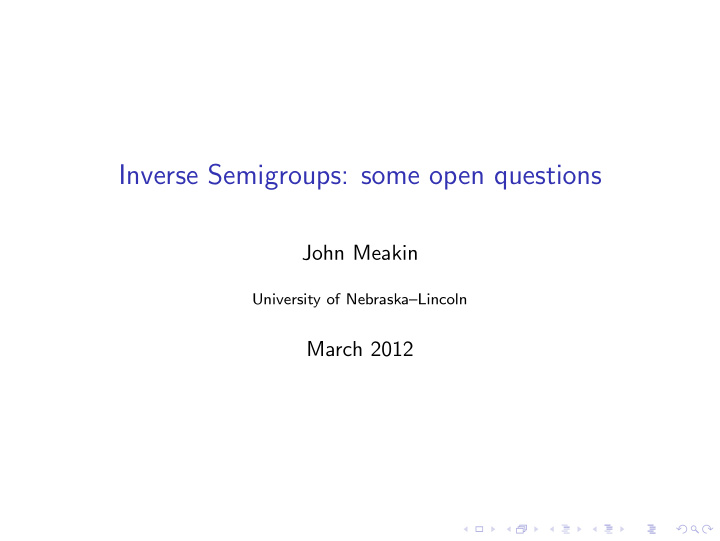 inverse semigroups some open questions