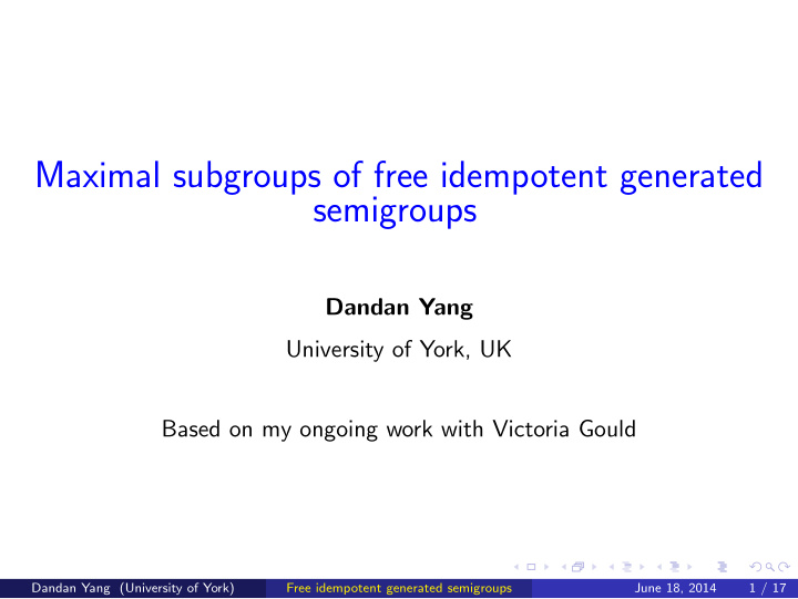 maximal subgroups of free idempotent generated semigroups