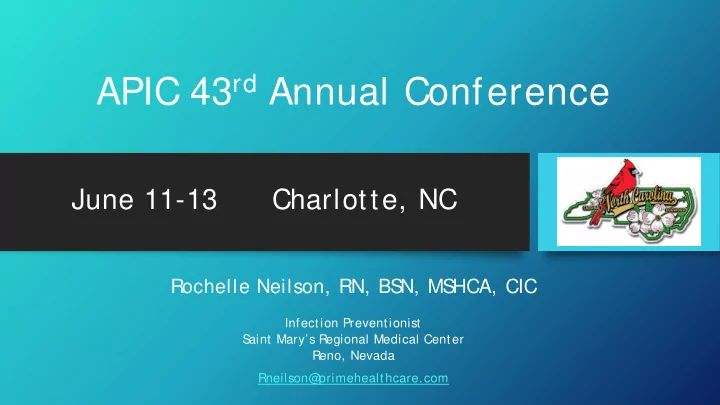 apic 43 rd annual conference