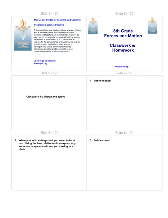 8th Grade  This material is made freely available at www.njctl.org  and is intended for the