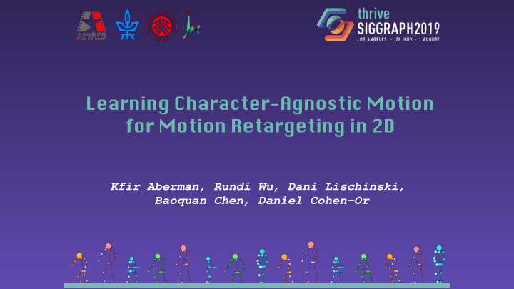 learning character agnostic motion for motion retargeting