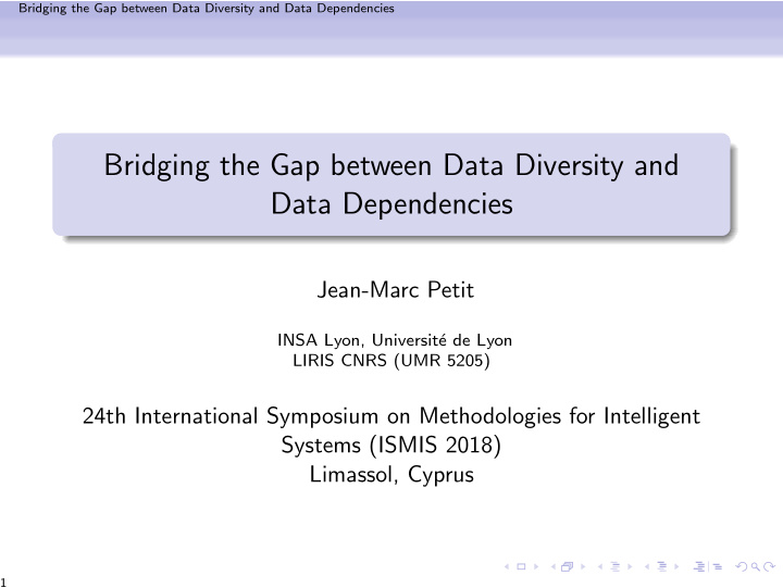 bridging the gap between data diversity and data