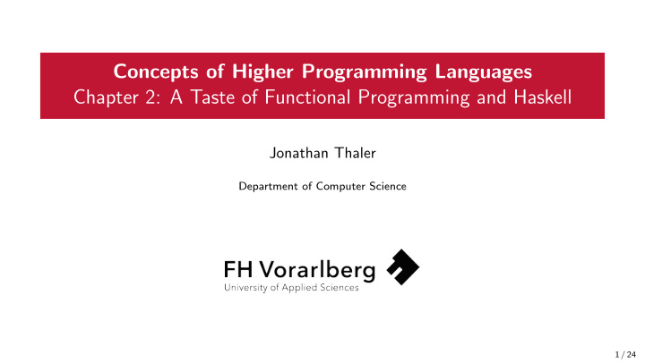 concepts of higher programming languages chapter 2 a
