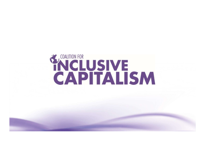 0 coalition for inclusive capitalism