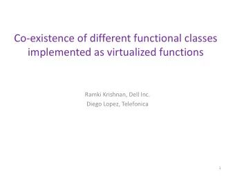 Co-existence  of  different  functional  classes    implemented  as