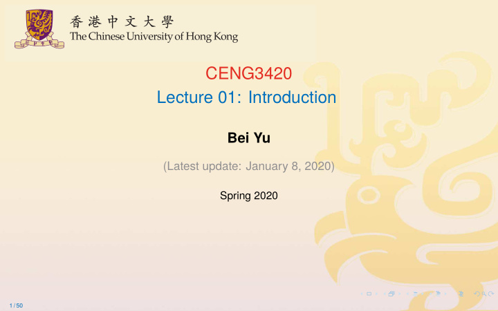 ceng3420 lecture 01 introduction