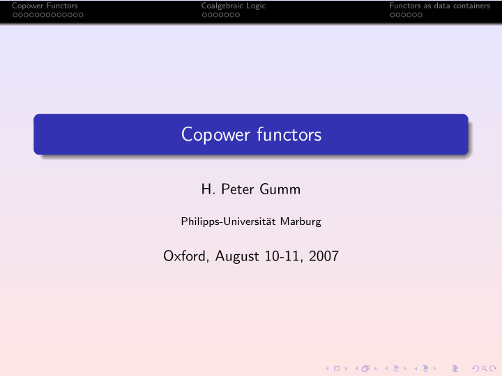 copower functors
