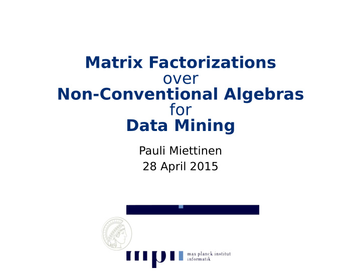 matrix factorizations over non conventional algebras for