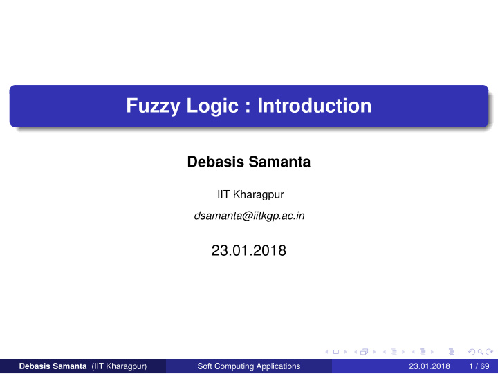 fuzzy logic introduction