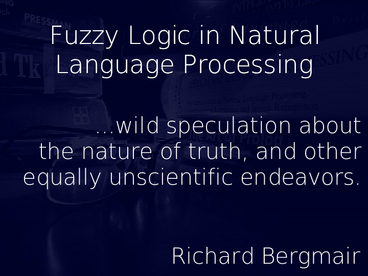 fuzzy logic in natural fuzzy logic in natural language