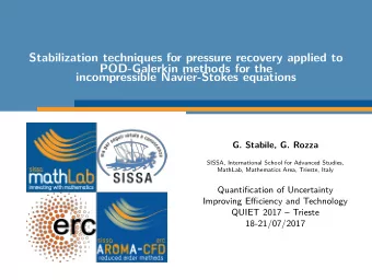 Stabilization techniques for pressure recovery applied to  POD-Galerkin methods for the