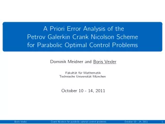 A Priori Error Analysis of the  Petrov Galerkin Crank Nicolson Scheme  for Parabolic Optimal