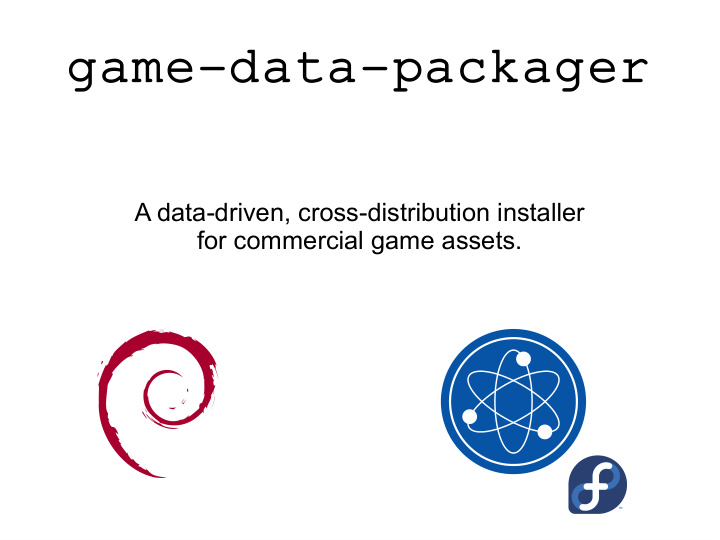 game data packager