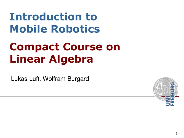 introduction to
