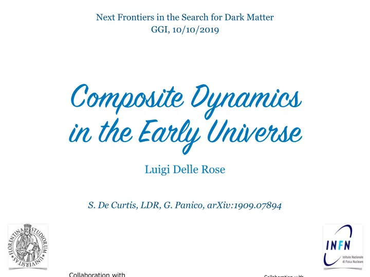 c on posite dynamics in the e as ly univ es se