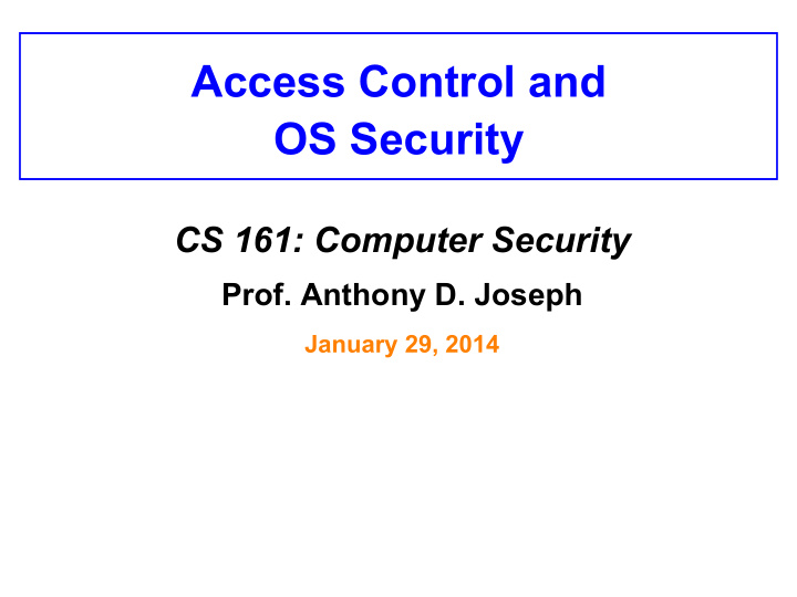 os security