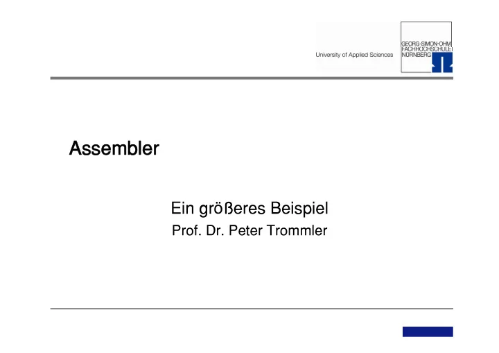 assembler assembler