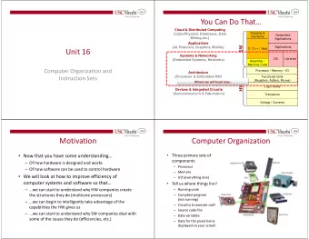 You Can Do That  Cloud &amp; Distributed Computing  Scripting &amp;  (CyberPhysical, Databases,