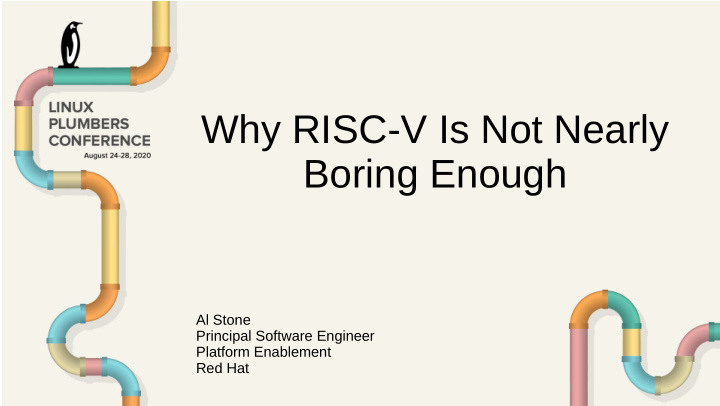 why risc v is not nearly boring enough