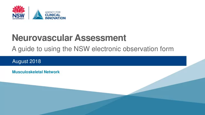 neurovascular assessment