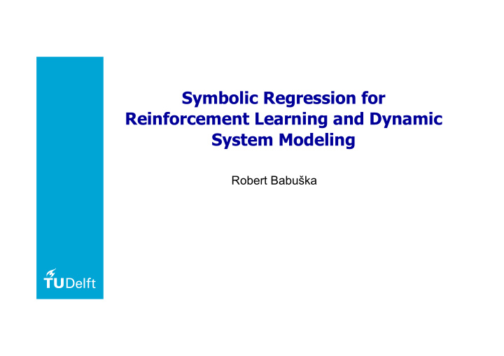 symbolic regression for reinforcement learning and