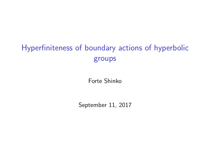hyperfiniteness of boundary actions of hyperbolic groups