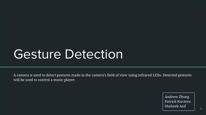 gesture detection