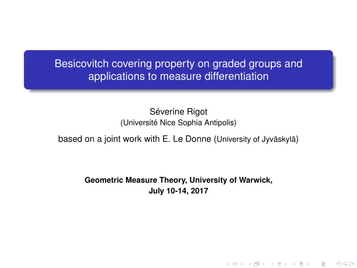 besicovitch covering property on graded groups and